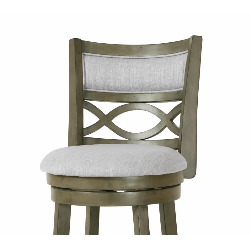 Manchester 29" Bar Stool-Ant Gray W/Fabric Seat