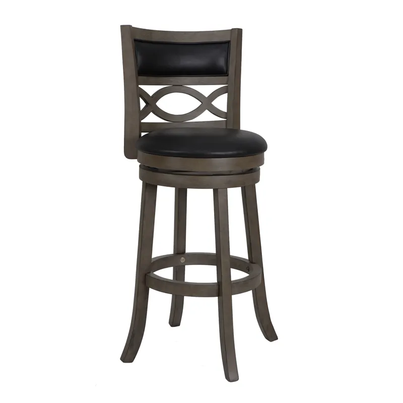 Manchester 29" Bar Stool-Ant Gray W/Pu Seat