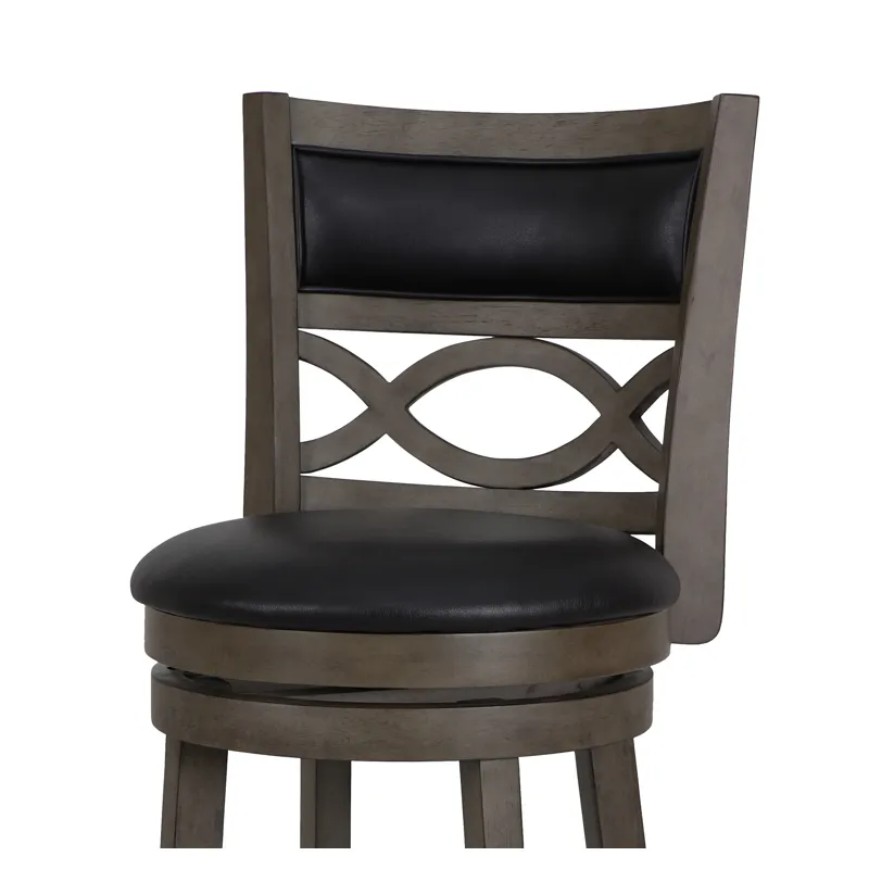Manchester 29" Bar Stool-Ant Gray W/Pu Seat