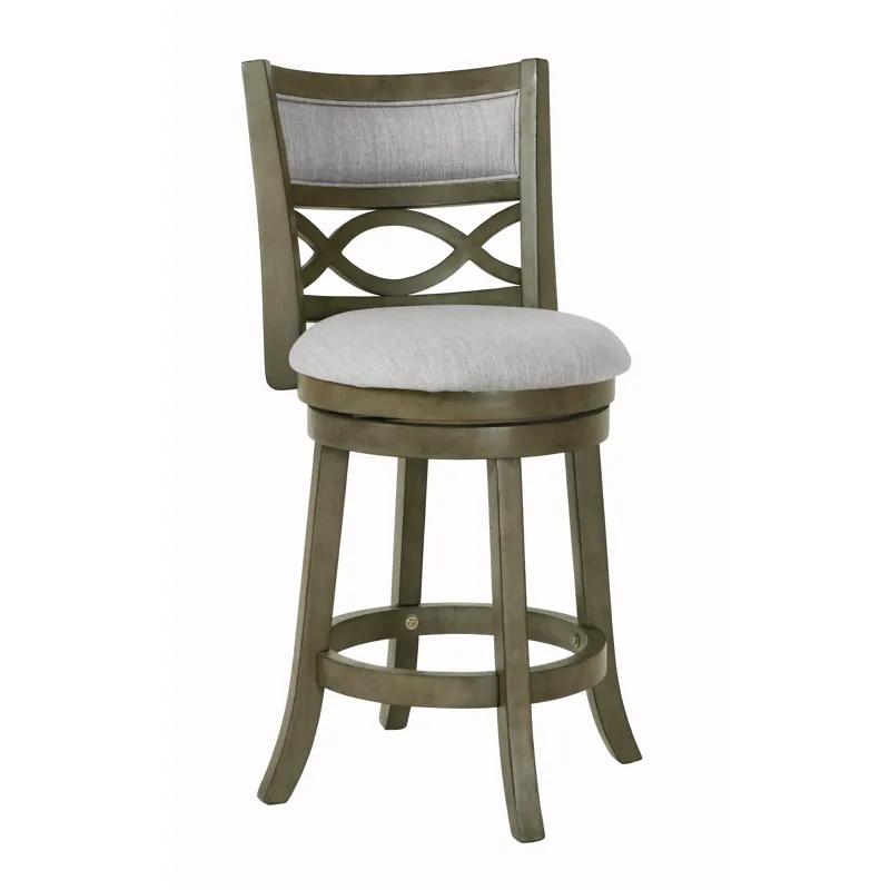 Manchester 24" Counter Stool-Ant Gray W/Fabric Seat