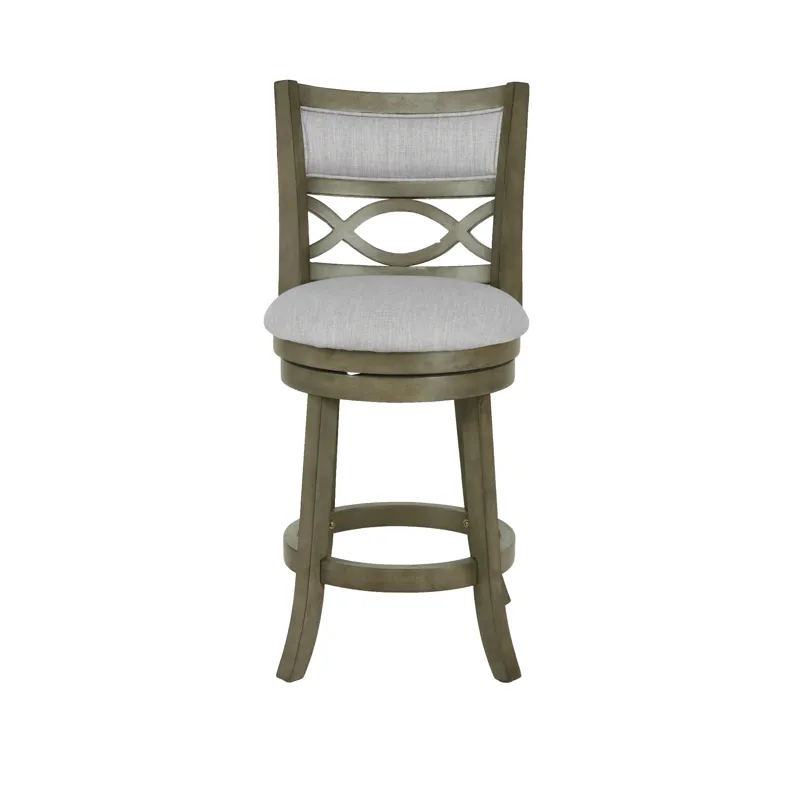 Manchester 24" Counter Stool-Ant Gray W/Fabric Seat