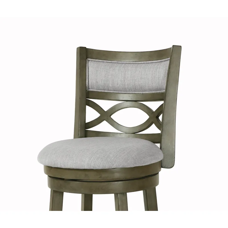 Manchester 24" Counter Stool-Ant Gray W/Fabric Seat