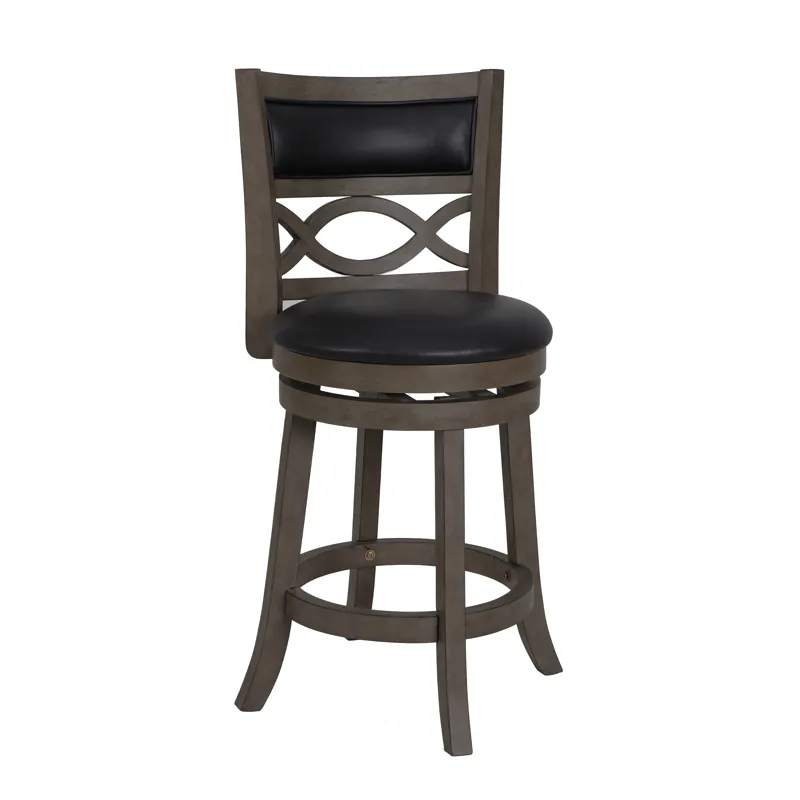 Manchester 24" Counter Stool-Ant Gray W/Pu Seat