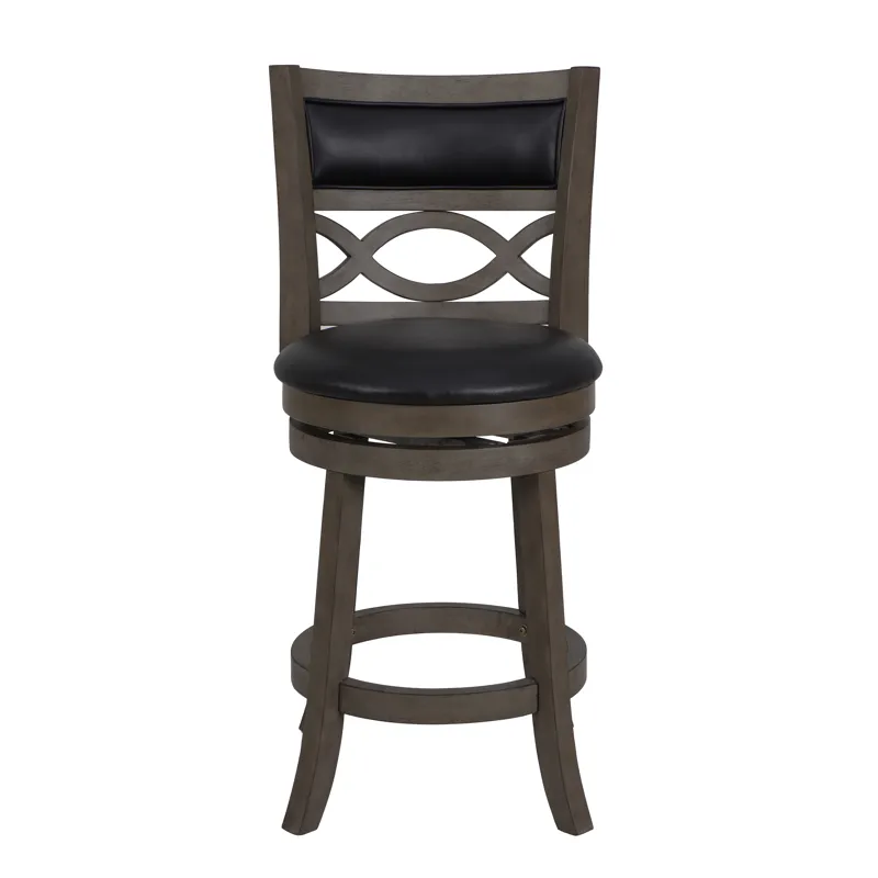 Manchester 24" Counter Stool-Ant Gray W/Pu Seat