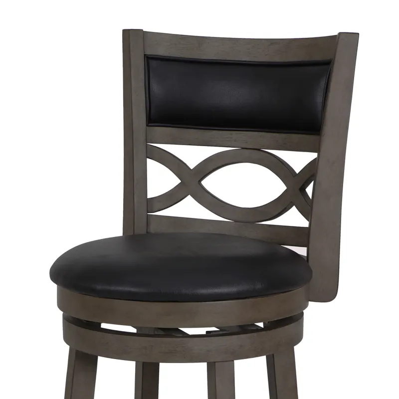 Manchester 24" Counter Stool-Ant Gray W/Pu Seat
