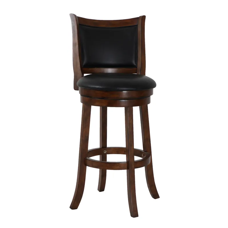 Bristol 29" Bar Stool-Dk Brown W/Pu Seat