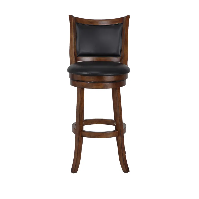 Bristol 29" Bar Stool-Dk Brown W/Pu Seat