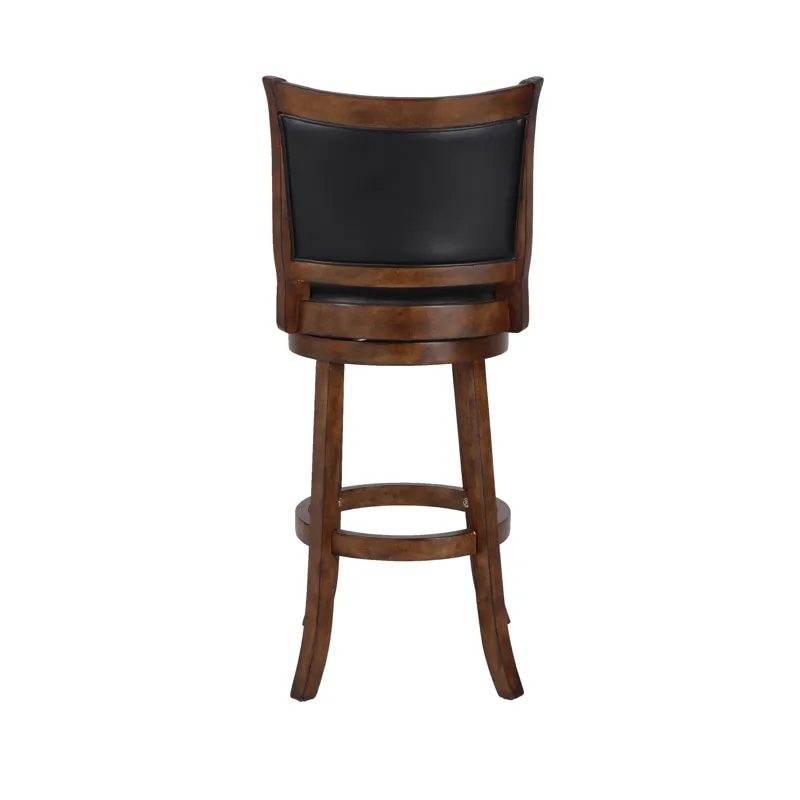Bristol 29" Bar Stool-Dk Brown W/Pu Seat
