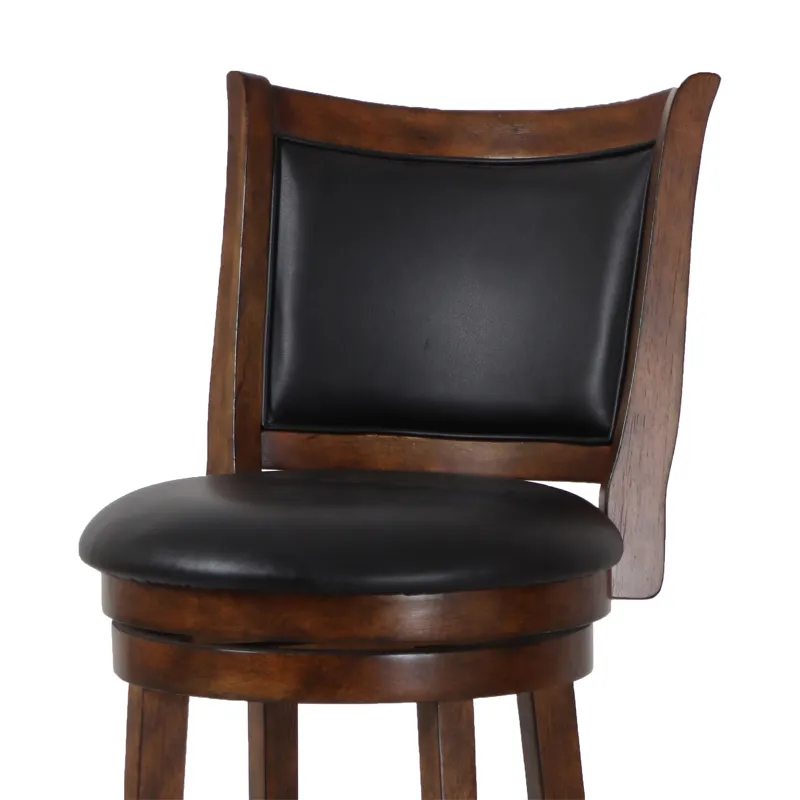 Bristol 29" Bar Stool-Dk Brown W/Pu Seat