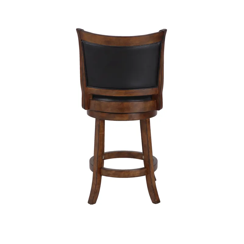 Bristol 24" Counter Stool-Dk Brown W/Pu Seat