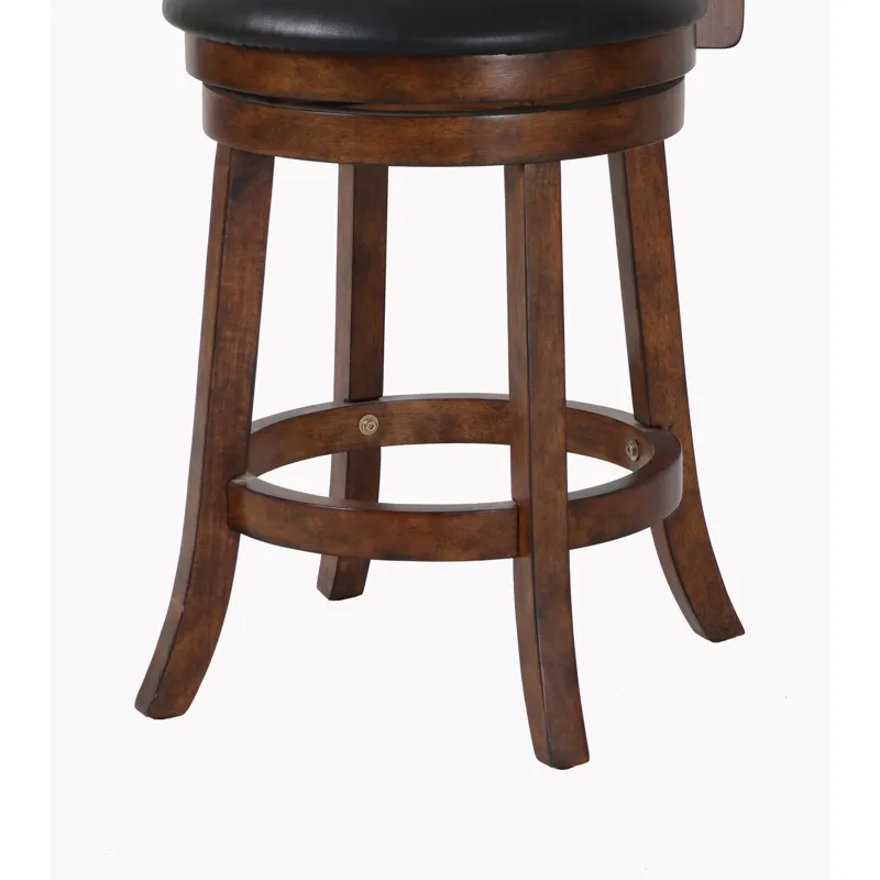 Bristol 24" Counter Stool-Dk Brown W/Pu Seat