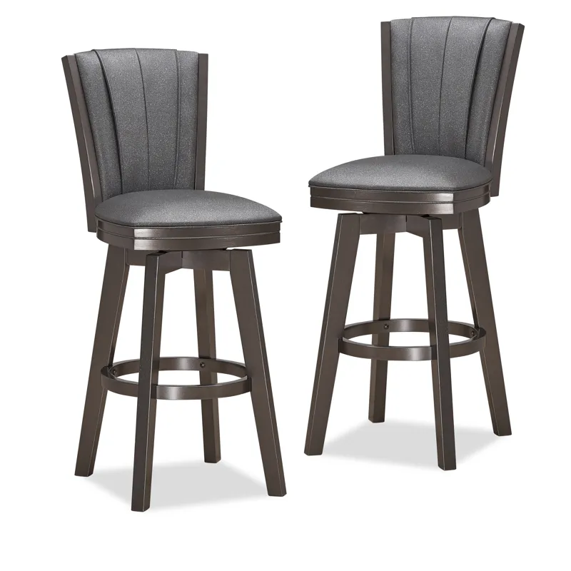 Diva 30" Swivel Bar Stool-Glitter Gray