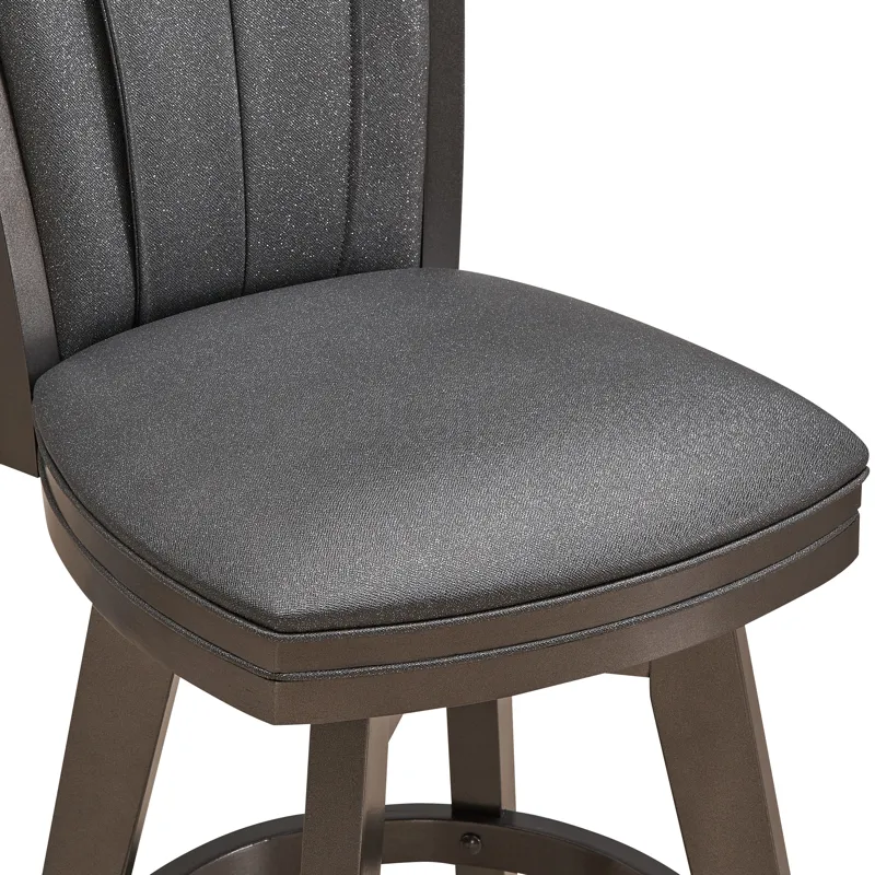 Diva 30" Swivel Bar Stool-Glitter Gray
