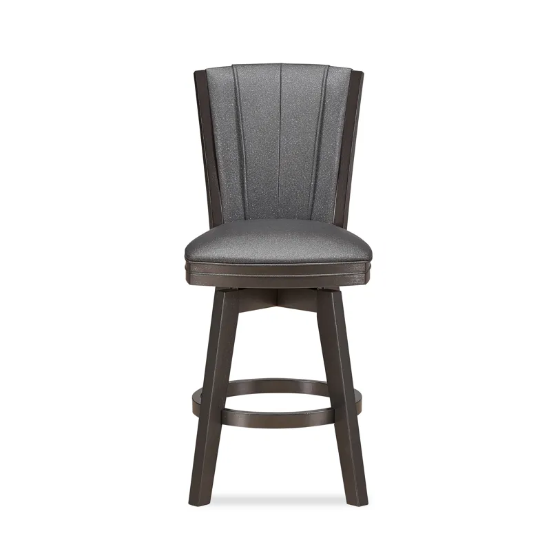 Diva 24" Swivel Counter Stool-Glitter Gray