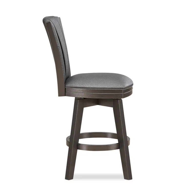 Diva 24" Swivel Counter Stool-Glitter Gray