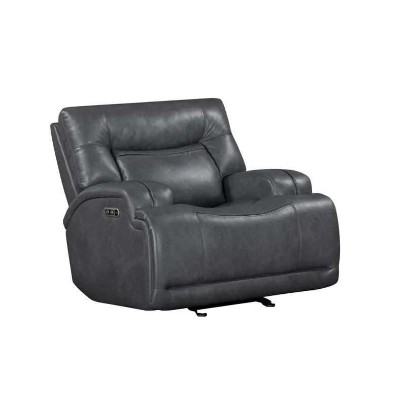 Titan Glider Recliner W/Power Headrest & Footrest-Gray