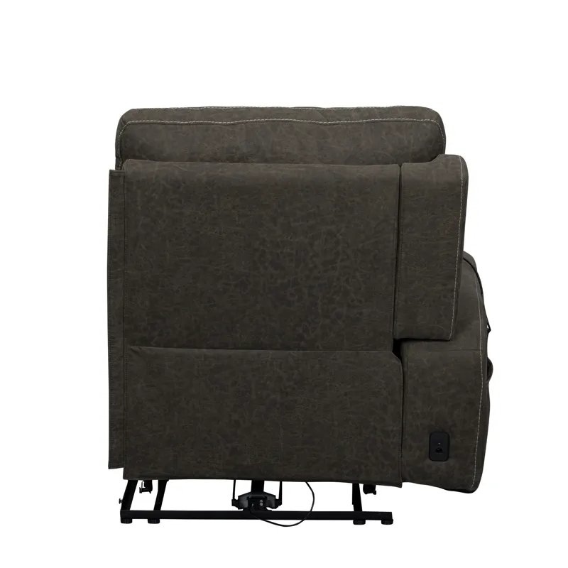 Gaia LAF Recliner W/Power Headrest,footrest, Massage, Heat-Sable