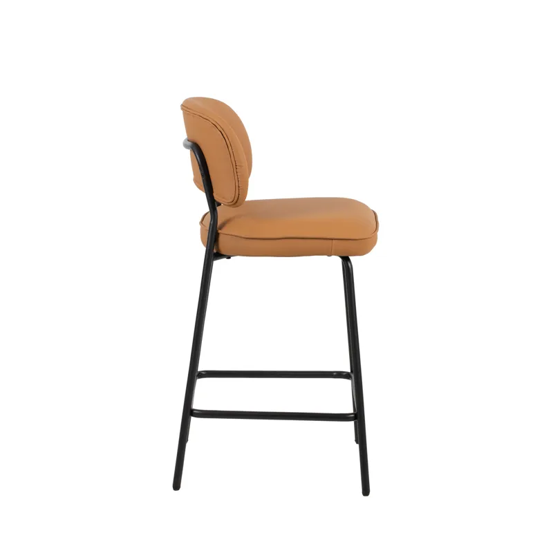Blythe Orange Vegan Leather Counter Chair(2 Per Carton)