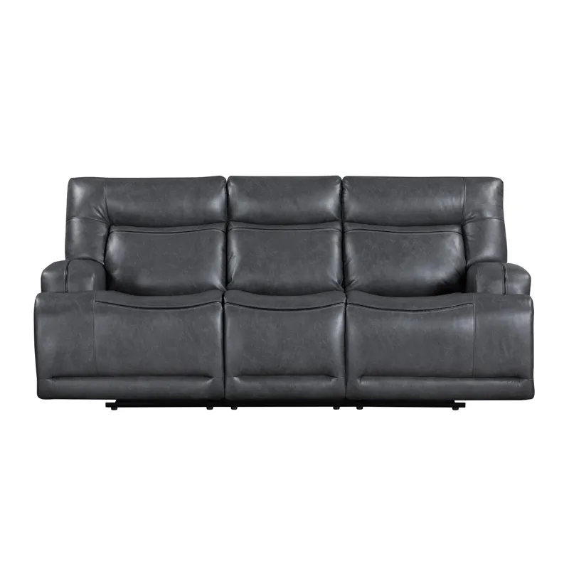 Titan Sofa W/Dual Recliner-Gray