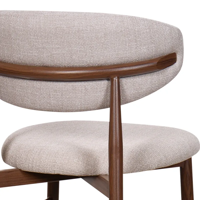 Royce Side Chair W Walnut Metal Frame-Toast(2 Per Carton)