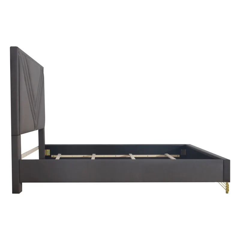 Symmetry Panel Side Rails-Charcoal - Queen/King