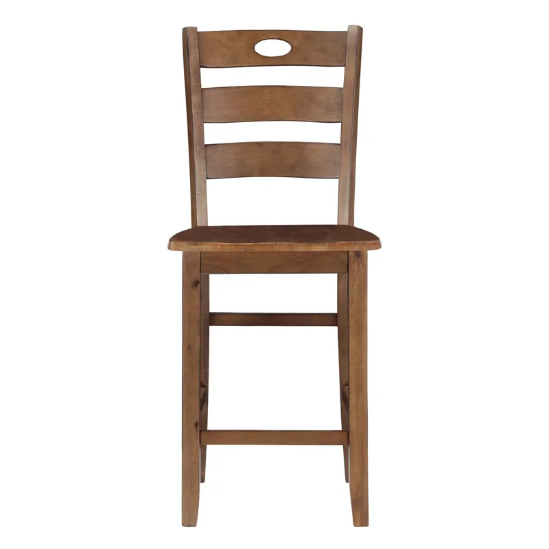 Salem 5 PC Counter Height Dining Set, Table & 4 Chairs Tobacco