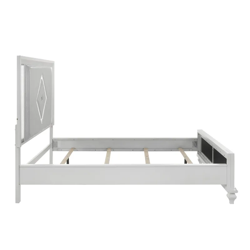 Stardust Footboard & Slats-White - King/California King