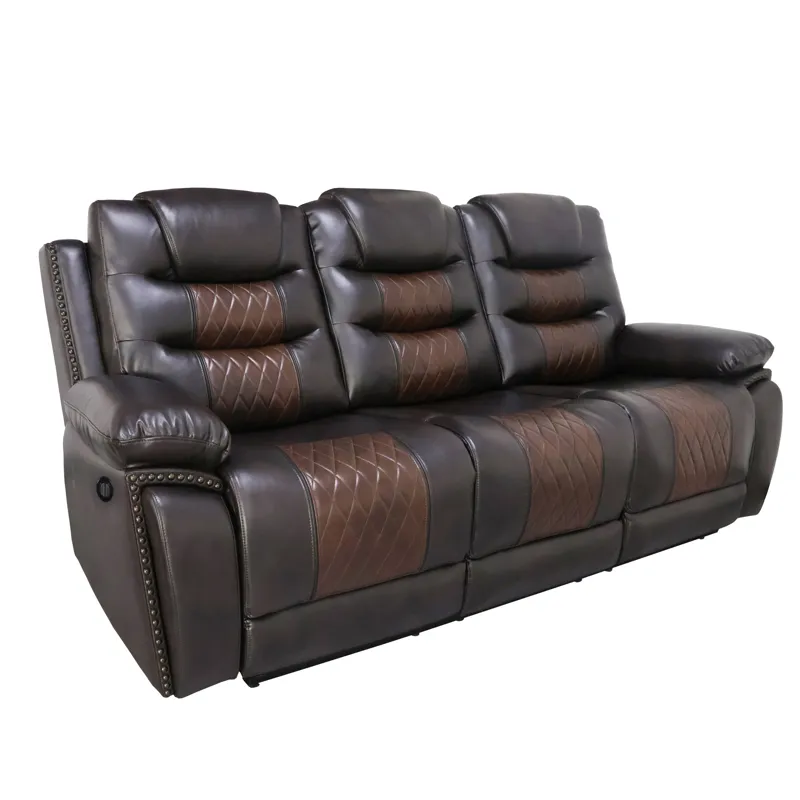 Nikko Sofa W/Power Footrest-Brown