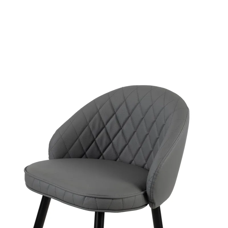 Oliver Gray Vegan Leather Bar Chair(2 Per Carton)