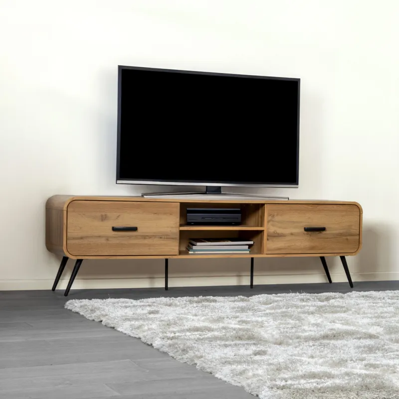 Rowan 71" Low Profile TV Console-Natural