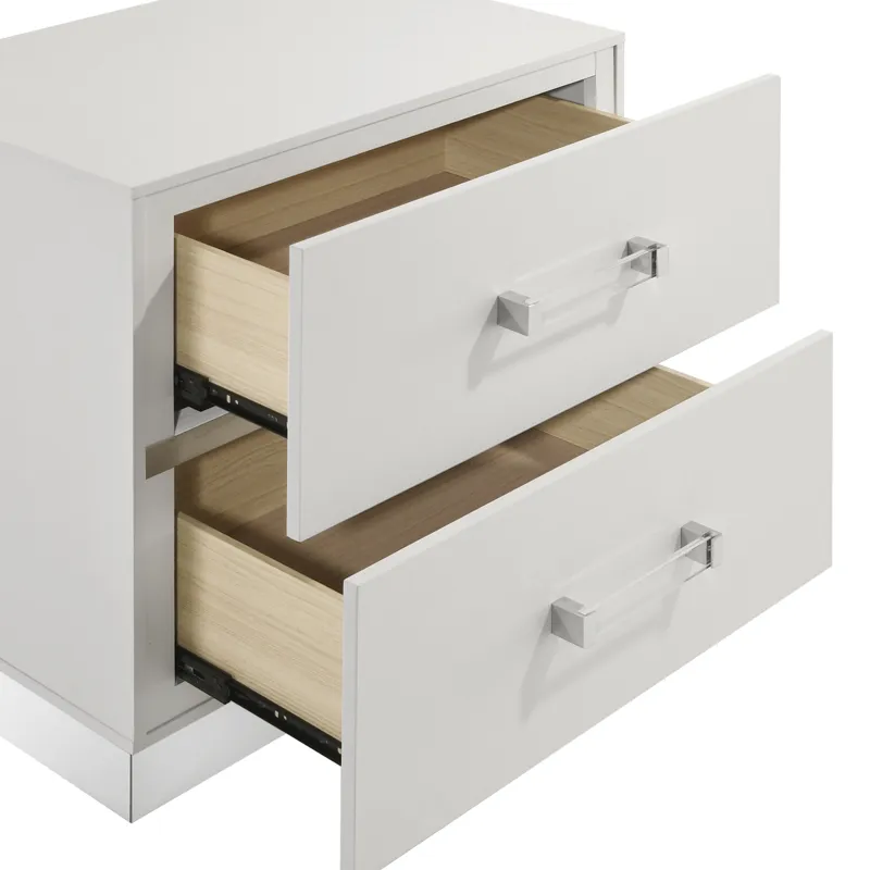 Europa Nightstand White