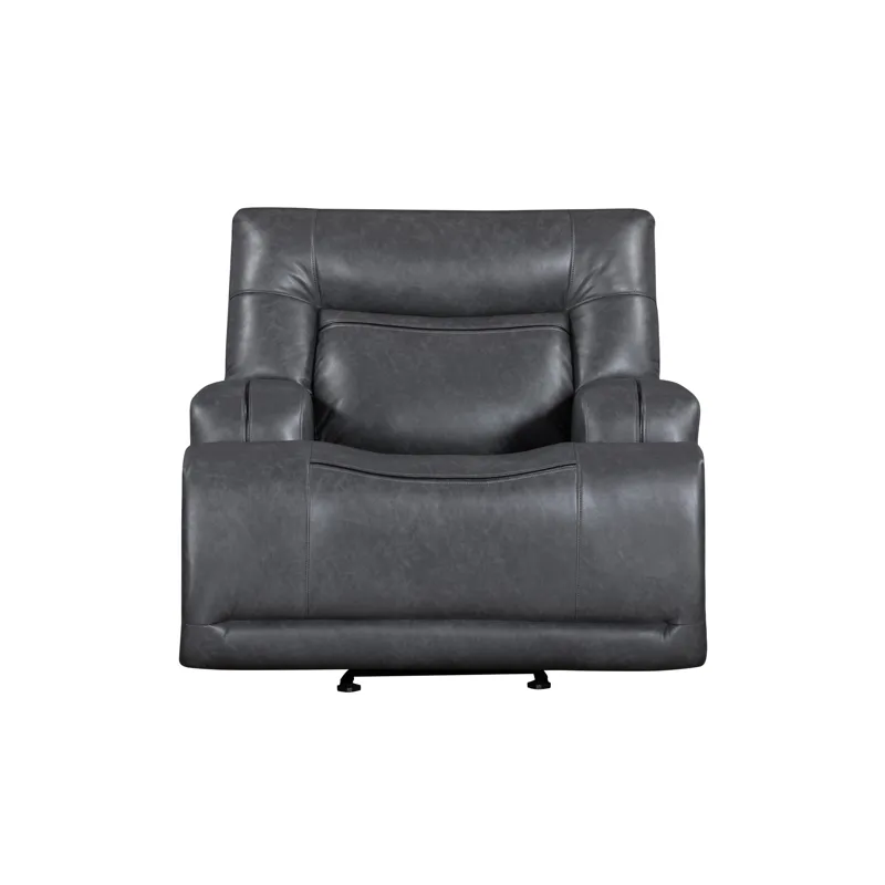 Titan Glider Recliner W/Power Headrest & Footrest-Gray