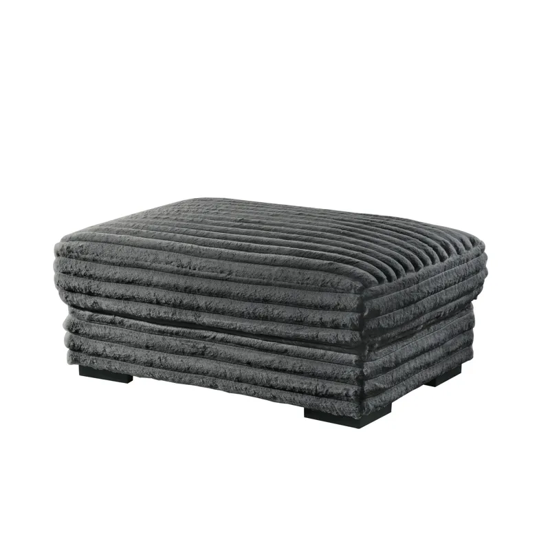 Embrace 41" Ottoman-Charcoal