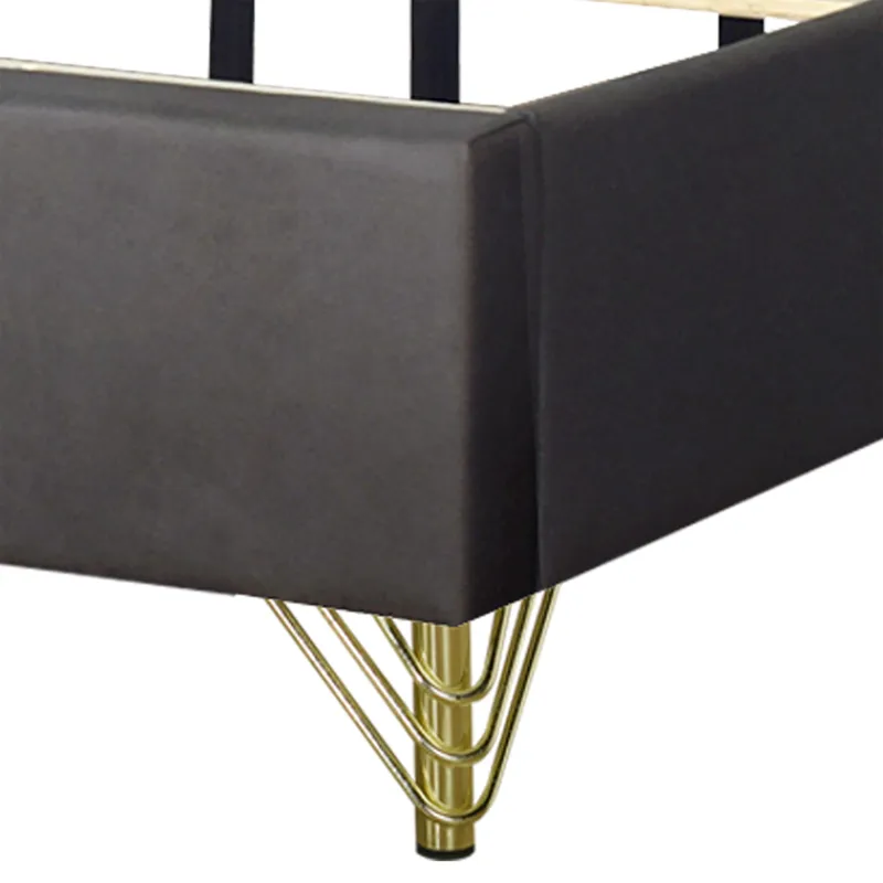 Symmetry Panel Side Rails-Charcoal - Queen/King