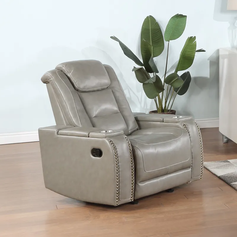 Breckenridge II Glider Recliner-Lt Gray