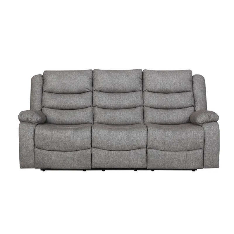 Granada Dual Recliner Sofa W/Power Footrest Gray