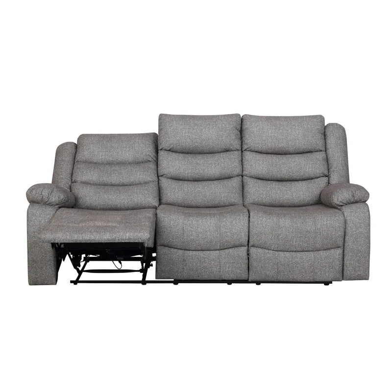 Granada Dual Recliner Sofa W/Power Footrest Gray