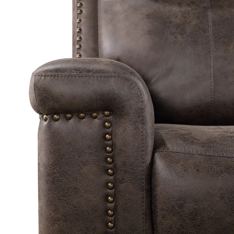 Quade Glider Recliner W/Power Footrest Mocha