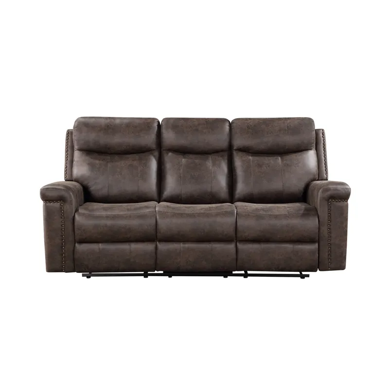 Quade Sofa W/Dual Recliner Mocha