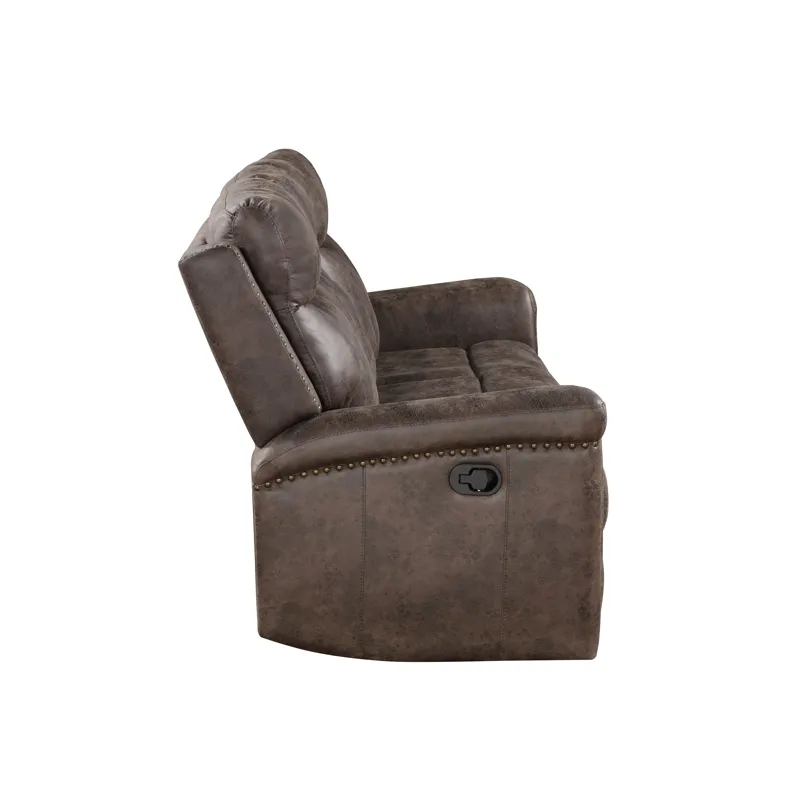 Quade Sofa W/Dual Recliner Mocha