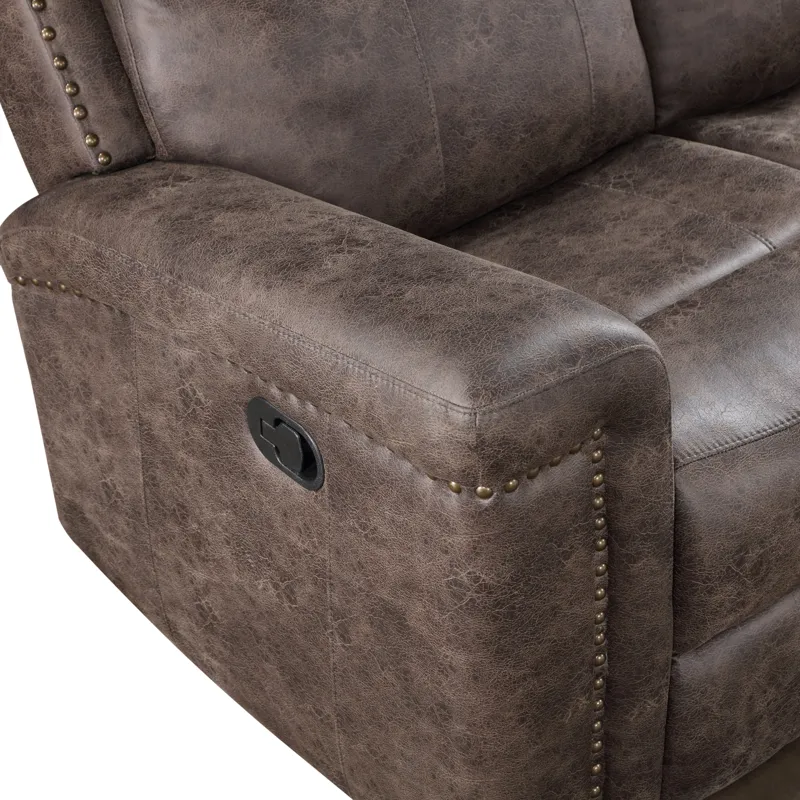 Quade Sofa W/Dual Recliner Mocha