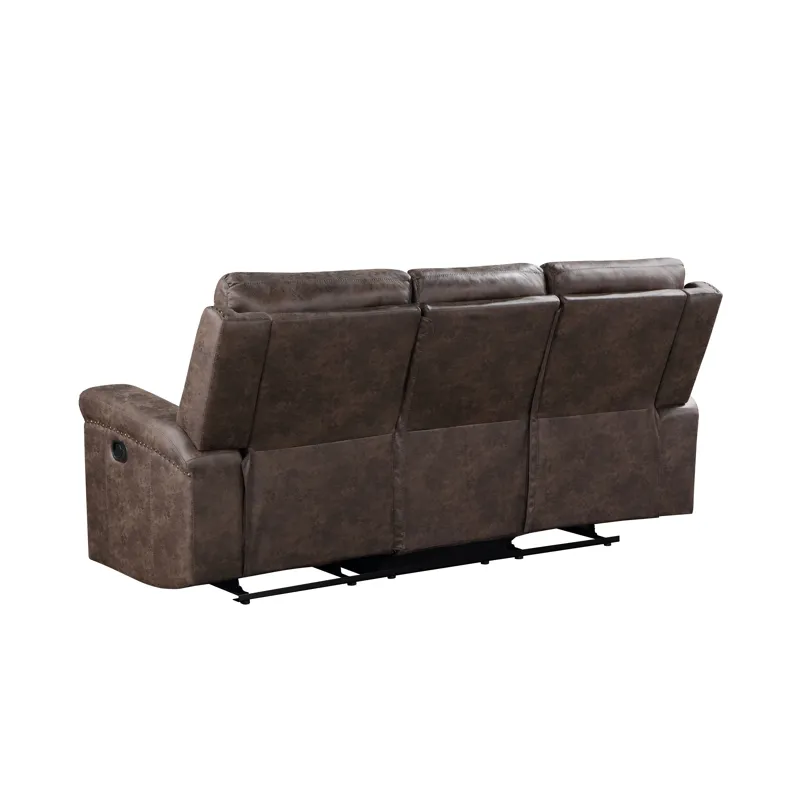 Quade Sofa W/Dual Recliner Mocha