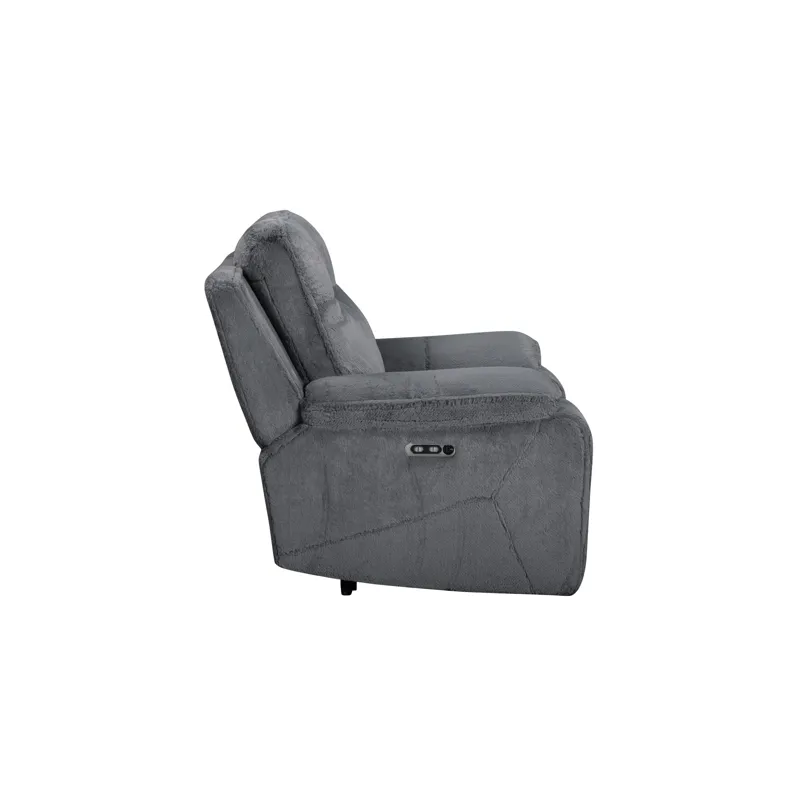 Teddy Recliner W/Power Headrest & Footrest-Gray