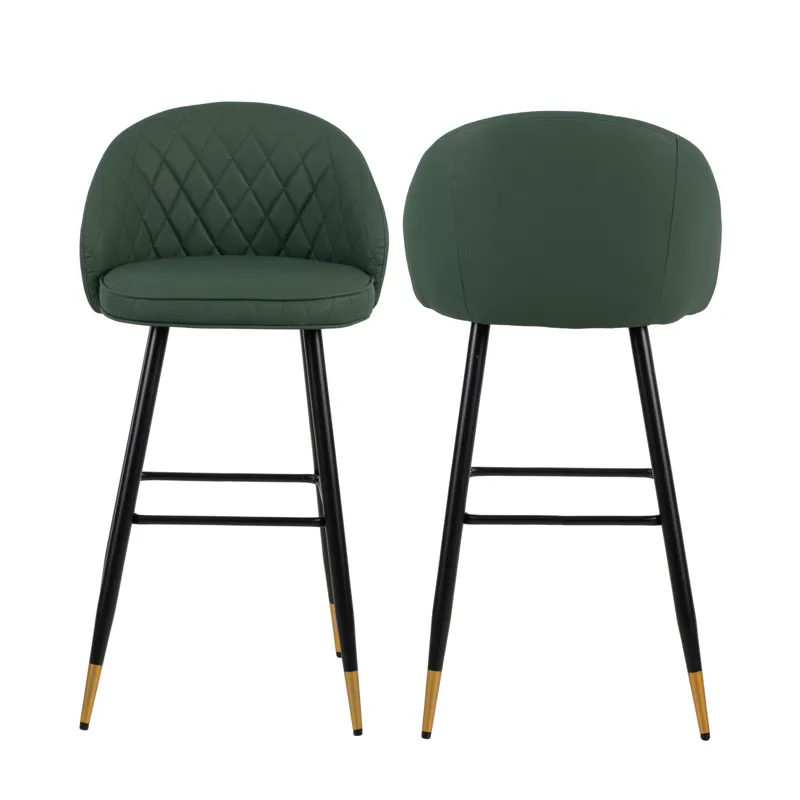 Oliver Green Vegan Leather Bar Chair(2 Per Carton)
