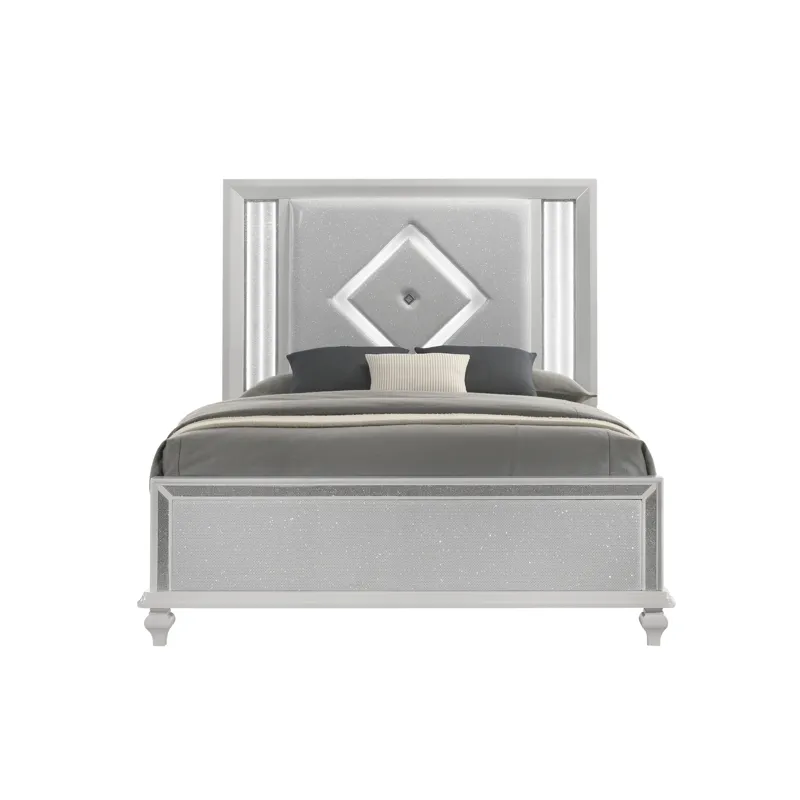 Stardust Side Rails-White - Queen/King
