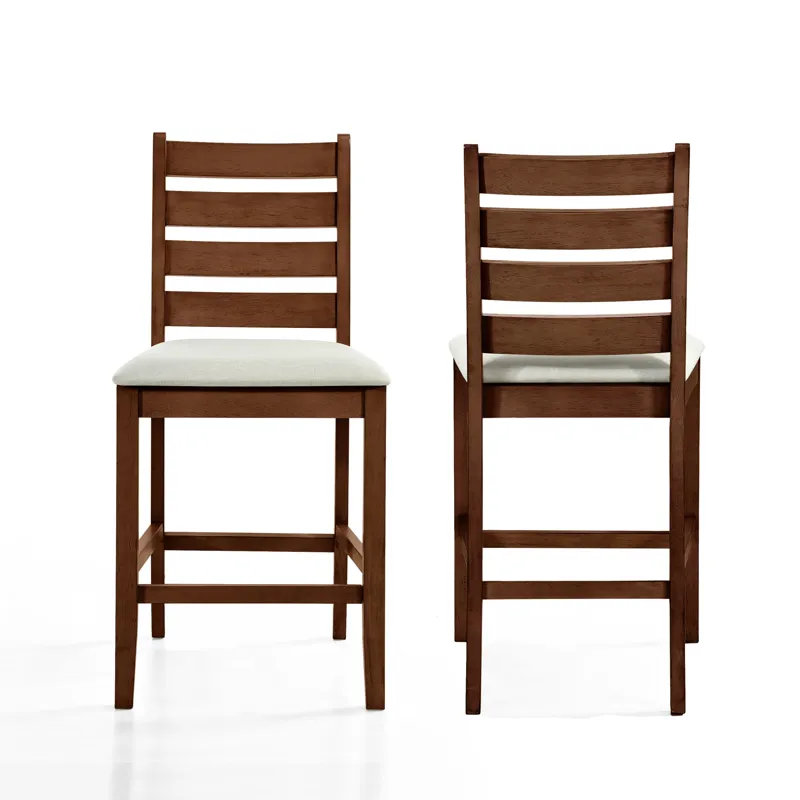 Pascal Ladderback Counter Chair(2 Per Carton-Walnut