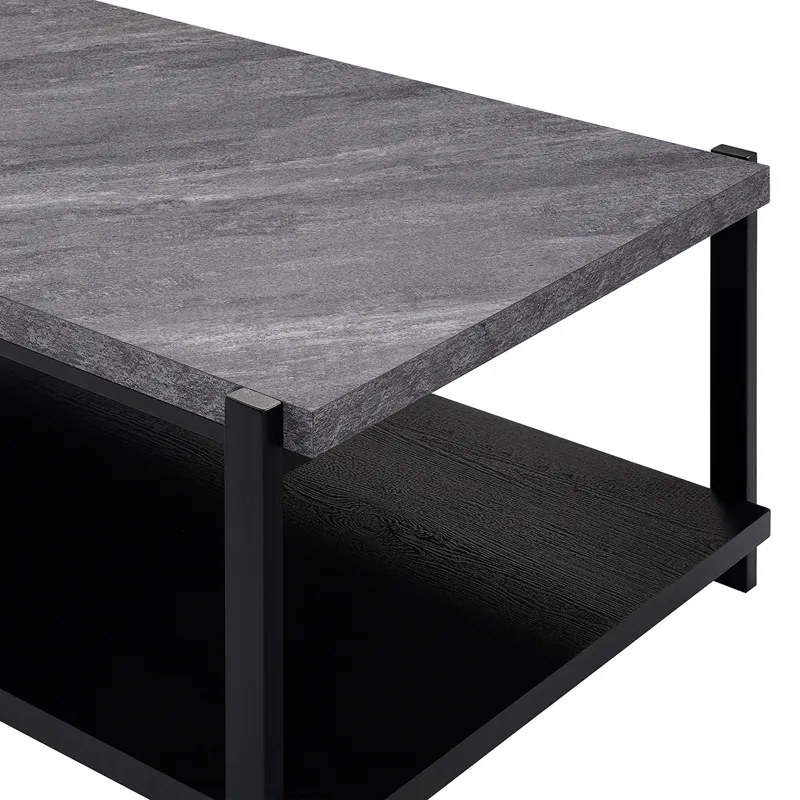 Linea 3 PC Occasional Set 1 Coffee & 2 End Tables-Dk Gray F