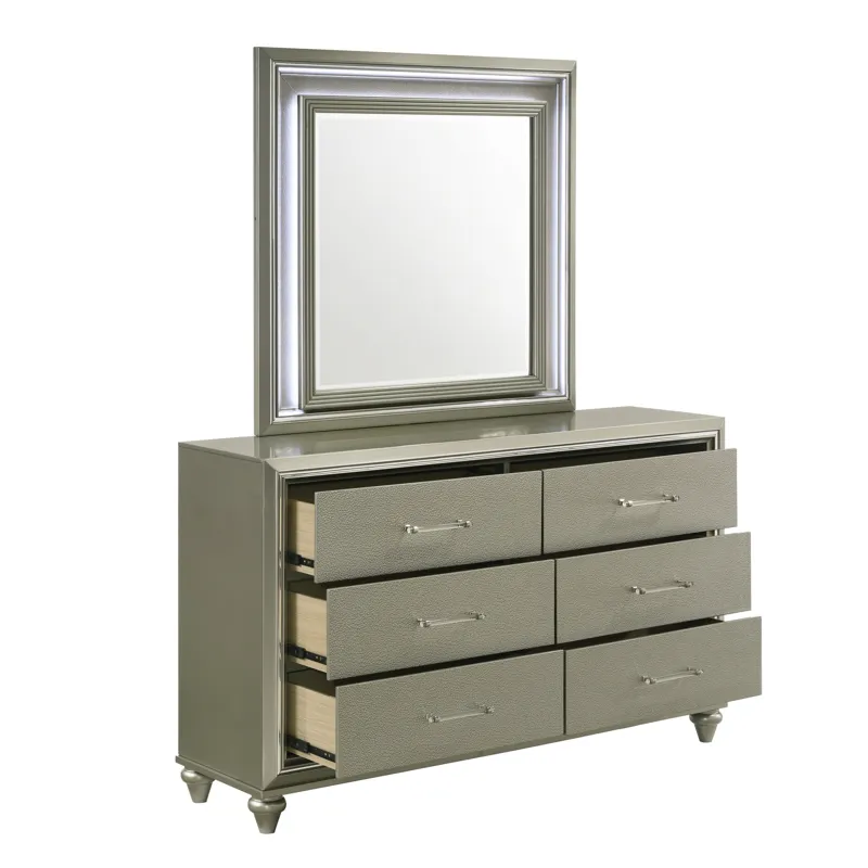 Lumina Lighted Mirror Silver