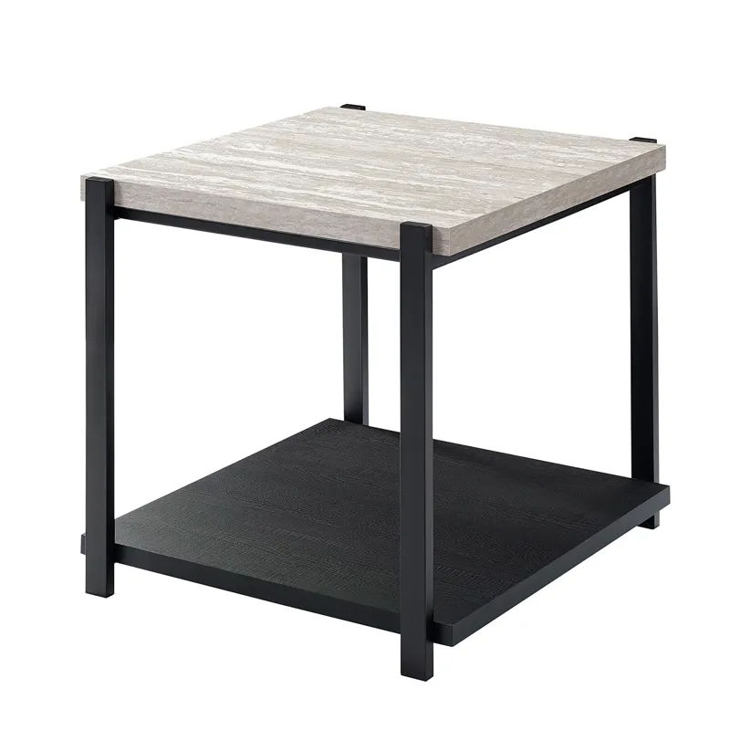 Linea 3 PC Occasional Set 1 Coffee & 2 End Tables-Lt Gray F