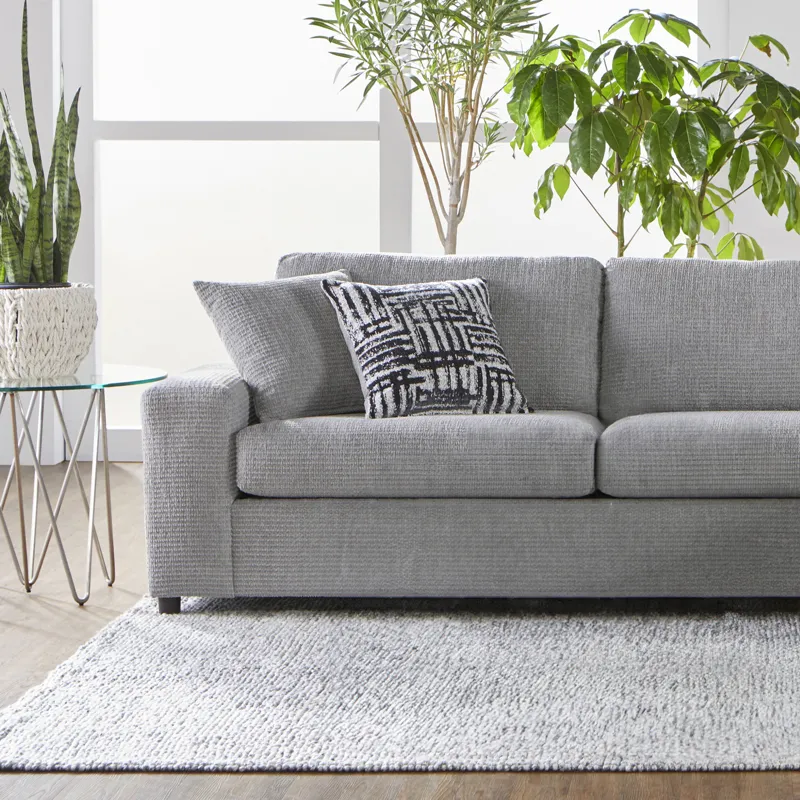 Tristan LAF Loveseat W 2 Accent Pillows-Shadow Gray